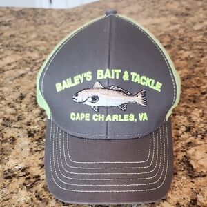 Gray and Green‎ Bailey's Bait & Tackle Cap